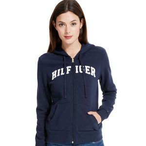Tommy Hilfiger Embroidered Zip-Up Hoodie